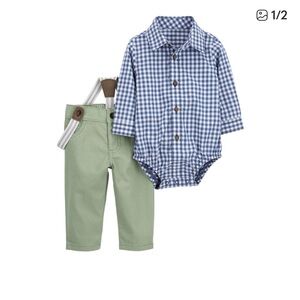 3/$15 (NWT) Carters Baby Boy Bodysuit and Pant outfit